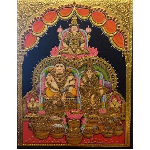 Kubera Lakshmi Tanjore Painting
