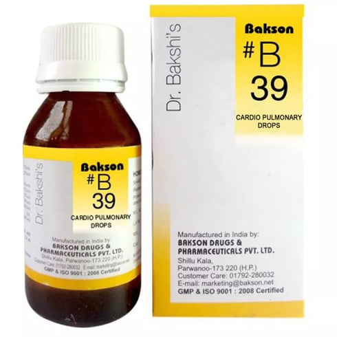 Bakson's B39 Cardio Pulmonary Drop 30ml