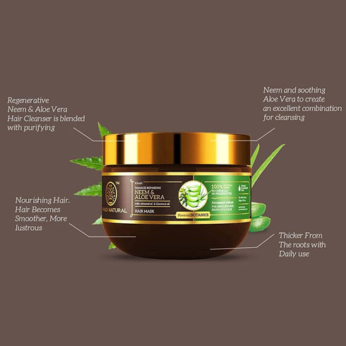Khadi Natural Neem and Aloe Vera With Almond Oil and Coconut Oil Hair Mask