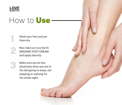 Love Earth Organic Foot Cream For Cracked and Dry Heels