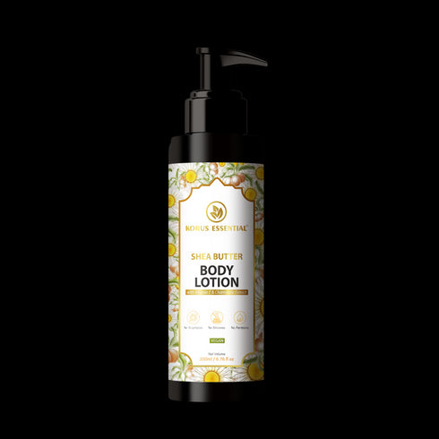 Korus Essential Shea Butter Body Lotion With Vitamin E And Chamomile Extract