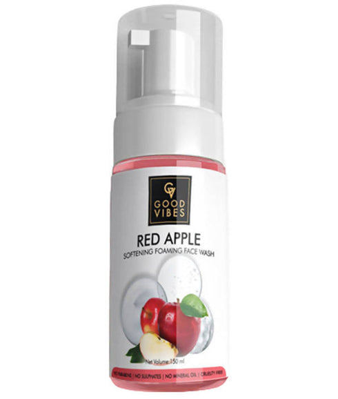 Good Vibes Softening Foaming Face Wash - Red Apple