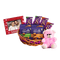 Cadbury Valentines Personalised Nut Lovers Hamper with Teddy and Photoframe