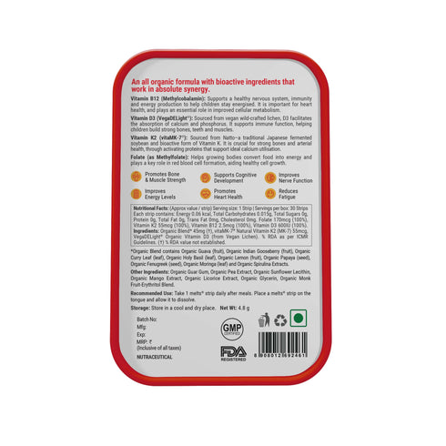 Wellbeing Nutrition Marvel Natural B12+ D3