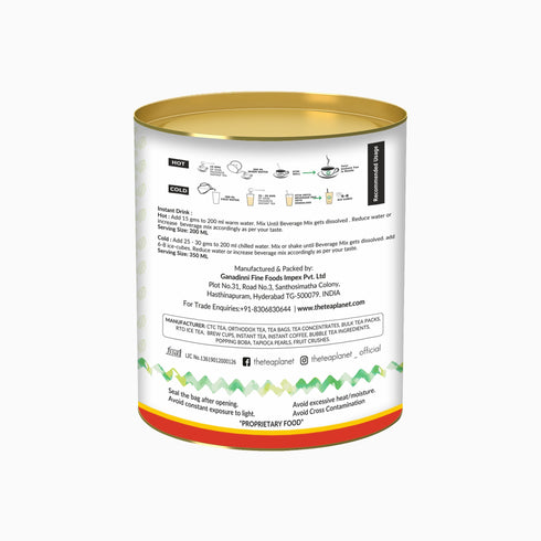 The Tea Planet Peach & Passion Fruit Flavoured Instant Green Tea