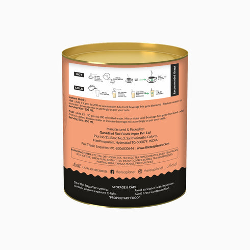 The Tea Planet Peach & Passion Fruit Flavoured Instant Black Tea