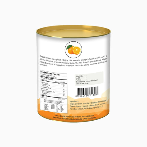 The Tea Planet Orange Bubble Tea Premix