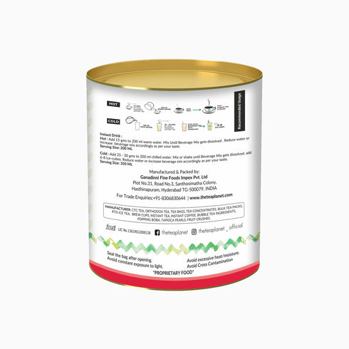 The Tea Planet Strawberry & Rasberry Flavoured Instant Green Tea