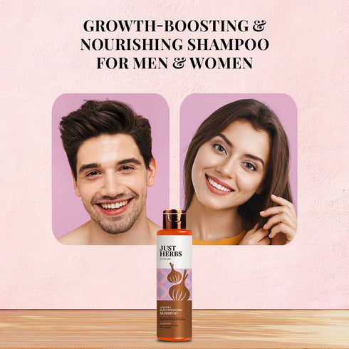 Just Herbs Castor & Black Onion Seed Shampoo 200ml
