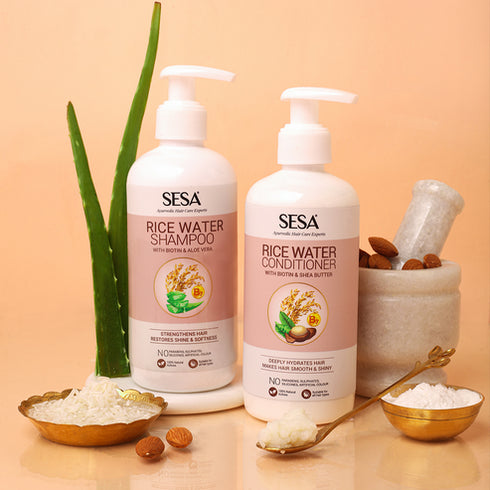 Sesa Rice Water Hair Smoothening Combo