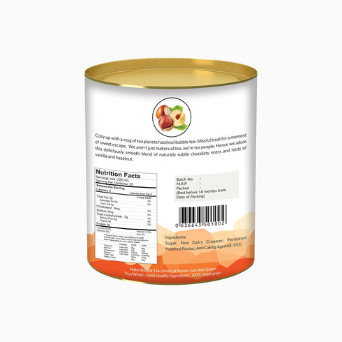 The Tea Planet Hazelnut Bubble Tea Premix