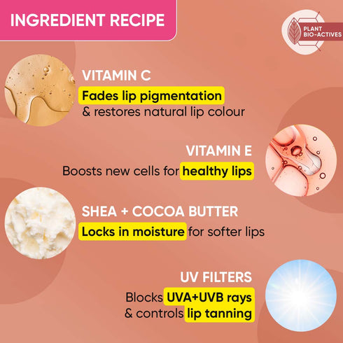 Dot and key Spf 30 Vitamin C+E Cocoa Lip Balm