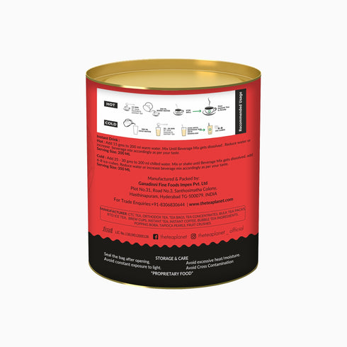 The Tea Planet Strawberry & Rasberry Flavoured Instant Black Tea