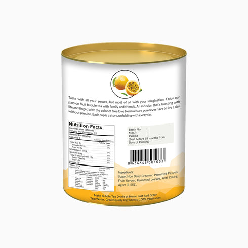The Tea Planet Passion Fruit Bubble Tea Premix