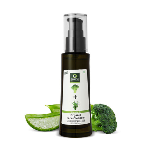 Organic Harvest Vitamin A Organic Face Cleanser with Broccoli & Aloe Vera