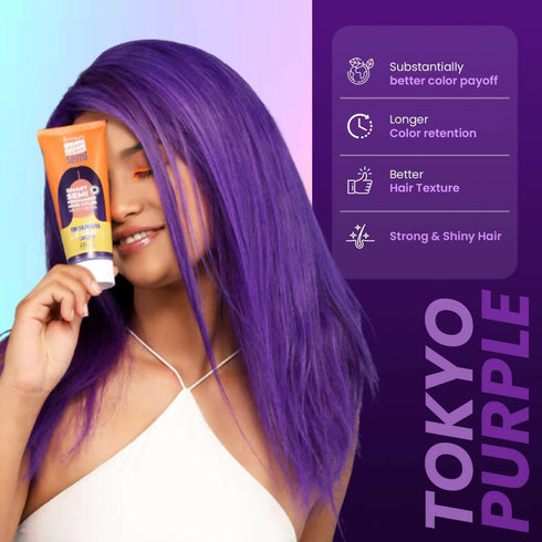 Anveya Semi Permanent Hair Color | Tokyo Purple