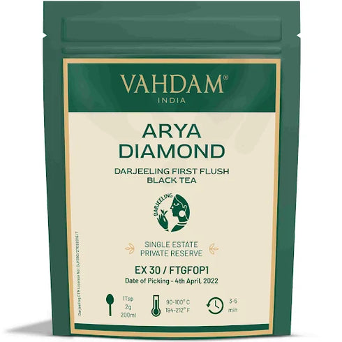 Vahdam Tea Arya Diamond Darjeeling First Flush Black Tea