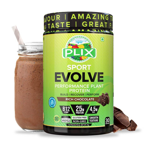 Plix Evolve Performance Plant Protein PowderRich Chocolate 1kg