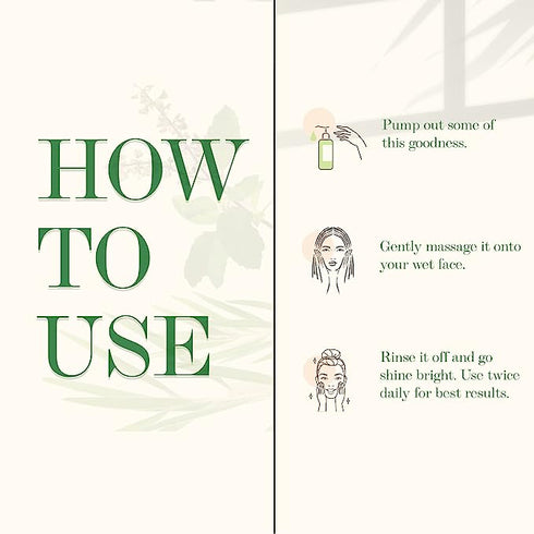 Good Vibes Blackhead Removal + Anti-Ageing Face Wash - Tea Tree Oil + Holy Basil