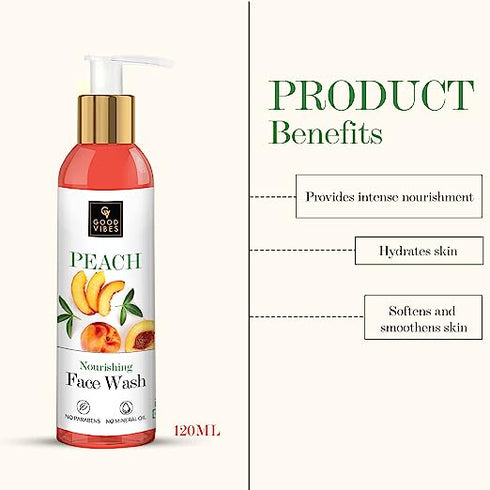 Good Vibes Nourishing Peach Face Wash 120ml