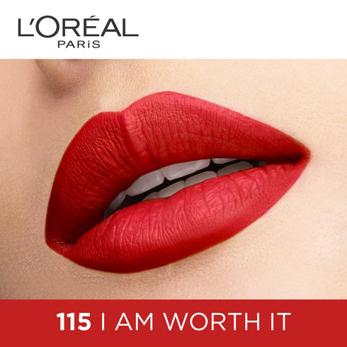 L'Oreal Paris Rouge Signature Matte Liquid Lipstick 115 I Am Worth It 7g