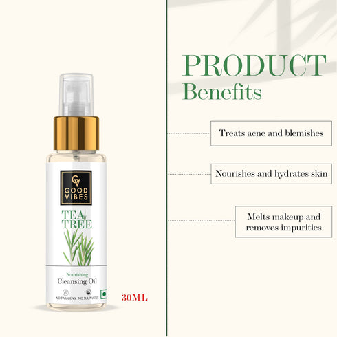 Good Vibes Nourishing Tea Tree Cleansing Oil 30ml