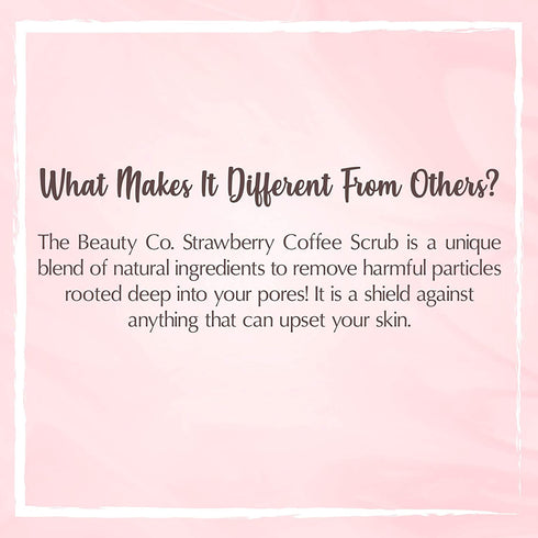 the beauty co Strawberry Face and Body Coffee Scrub