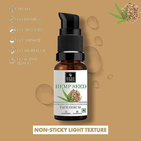 Good Vibes Hemp Seed Hydrating Face Serum 10ml