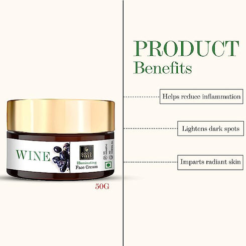 Good Vibes Illuminating Face Cream - Wine 50g