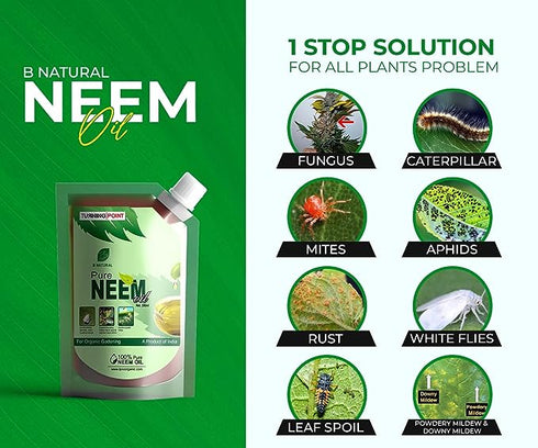 B Natural Organic Cold Pressed Pure Neem Oil For Spray On Plants & Garden herbal pest repellent