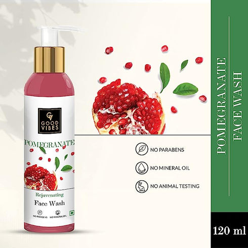 Good Vibes Rejuvenating Face Wash - Pomegranate