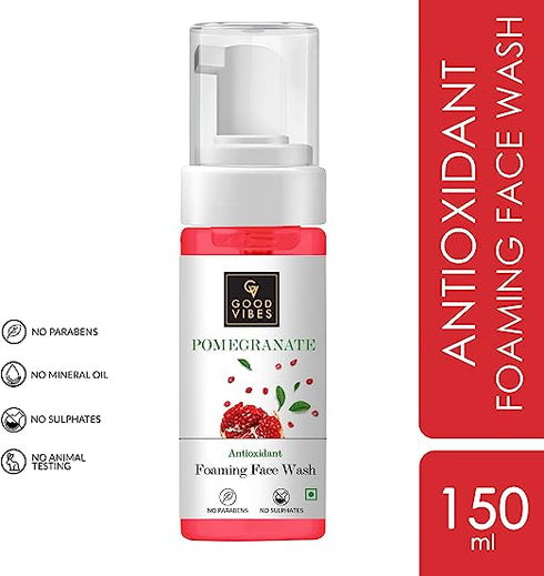 Good Vibes Pomegranate Anti Oxidant Foaming Face Wash 150ml