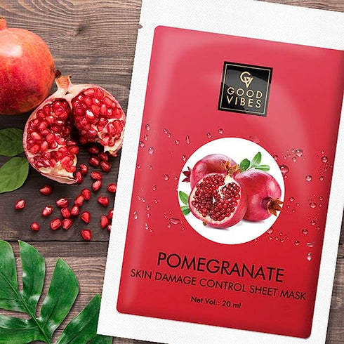 Good Vibes Pomegranate Skin Damage Control Sheet Mask 20ml