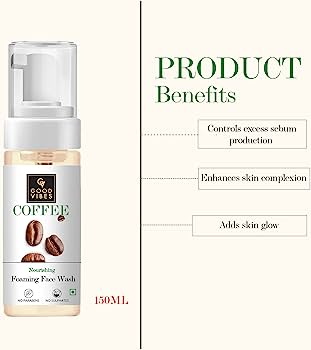 Good Vibes Coffee Foaming Face Wash 150ml