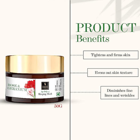 Good Vibes Rose & Geranium Age Defying Sleeping Mask