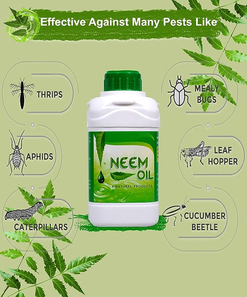 YK Laboratories Cold Pressed Water Soluble Neem Oil for Spray on Plants and Garden