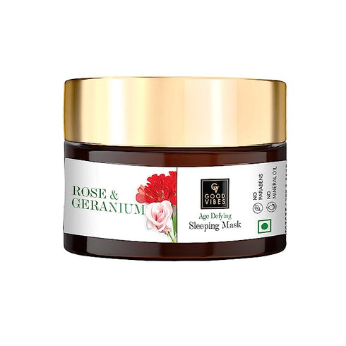Good Vibes Rose & Geranium Age Defying Sleeping Mask