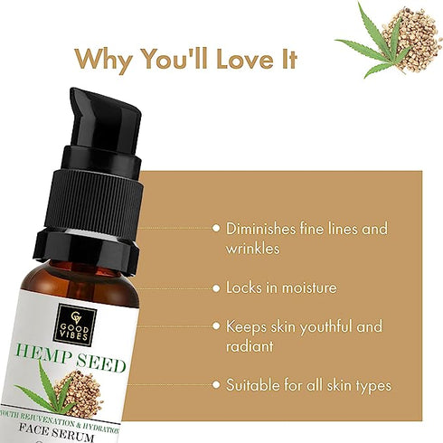 Good Vibes Hemp Seed Hydrating Face Serum 10ml