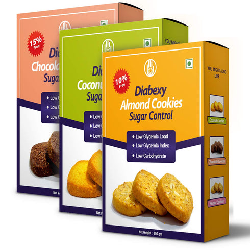 Diabexy Cookies Combo Sugar Control for Diabetes 200g Each