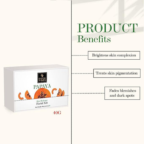 Good Vibes Skin Radiance Facial Kit - Papaya