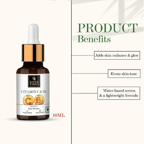 Good Vibes Vitamin C & B3 Skin Glow Face Serum