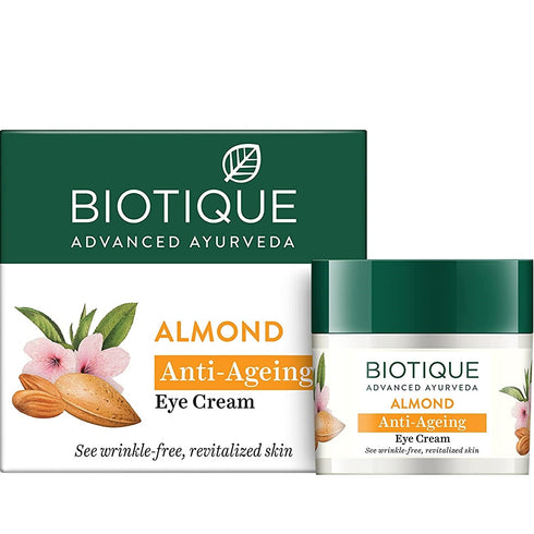 Biotique Advanced Ayurveda Bio Almond Soothing And Nourishing Eye cream