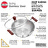 Hawkins Triply Stainless Steel Kadhai 28 cm Diameter with Lid 4 L (SSK40G)