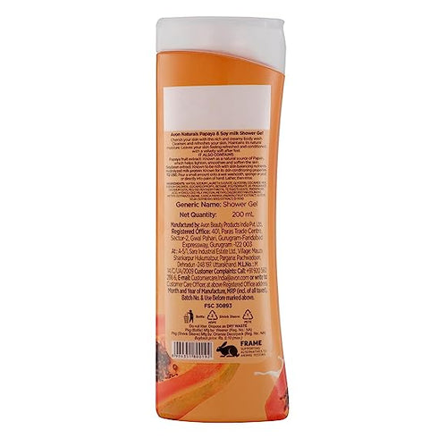 Avon Naturals Body Care Papaya And Soy Milk Shower gel 200ml
