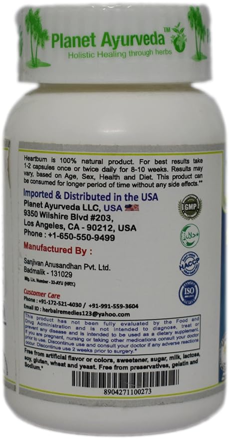 Planet Ayurveda Heartburn Capsule