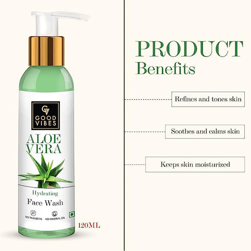 Good Vibes Aloe Vera Hydrating Face Wash 120ml