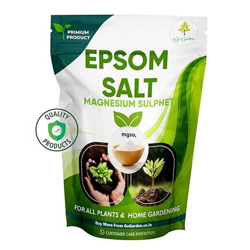 Go Garden 100 ml Water Soluble Neem Oil for Plant Pest Control + 800 Gram Epsom Salt Magnesium Sulphate for Plant Combo