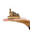 Ram Mandir Ayodhya Palm Size Replica | Pine Wood Crafted Spiritual Decor