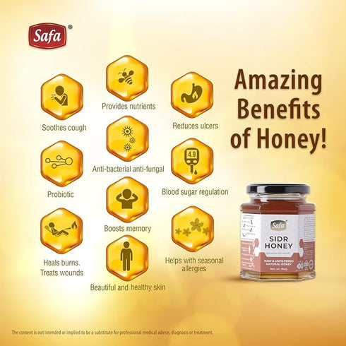 Safa Sidr Honey | Organic Honey Raw Unprocessed Premium