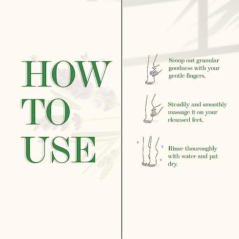 Good Vibes Nourishing Foot Scrub - Lavender 50g